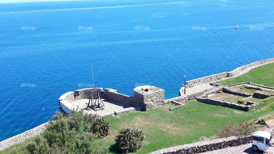 Panoramic view, Castelsardo, north Sardinia, Italy