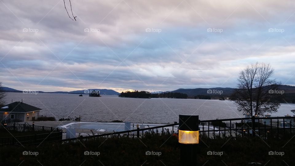 Dusk on Lake George