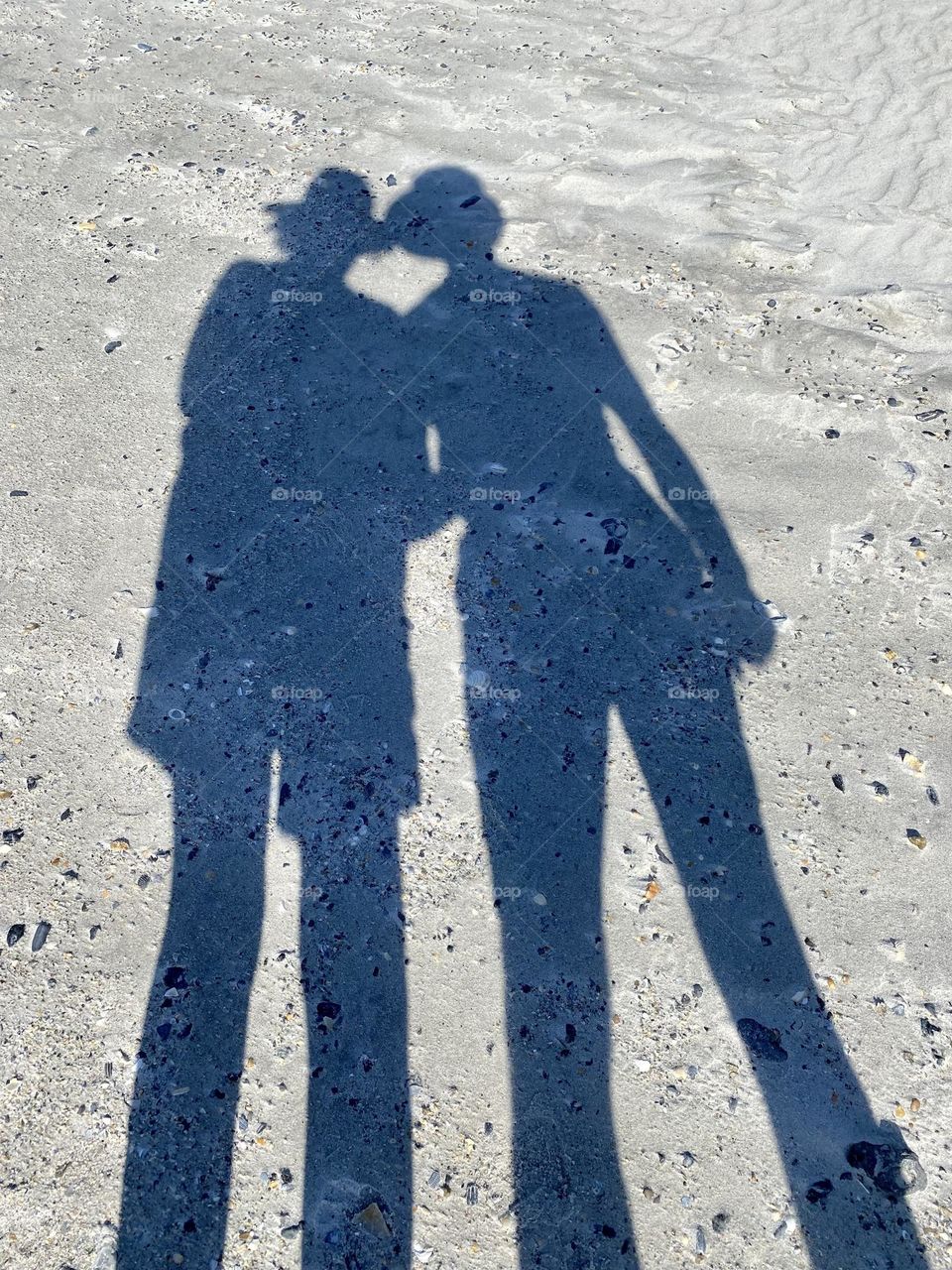 Shadow selfie at the beach 