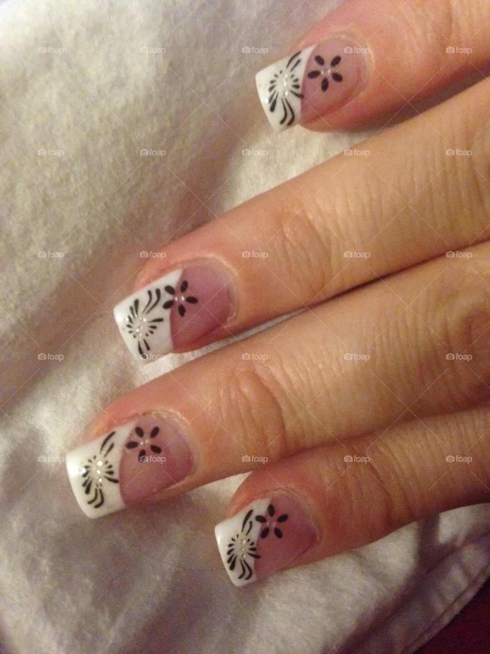French manicure with a fun twist