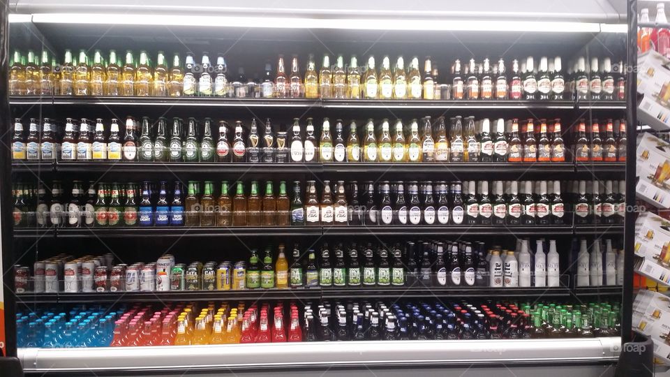 Walmart has really improved their beer selection.  The display, rather pretty even