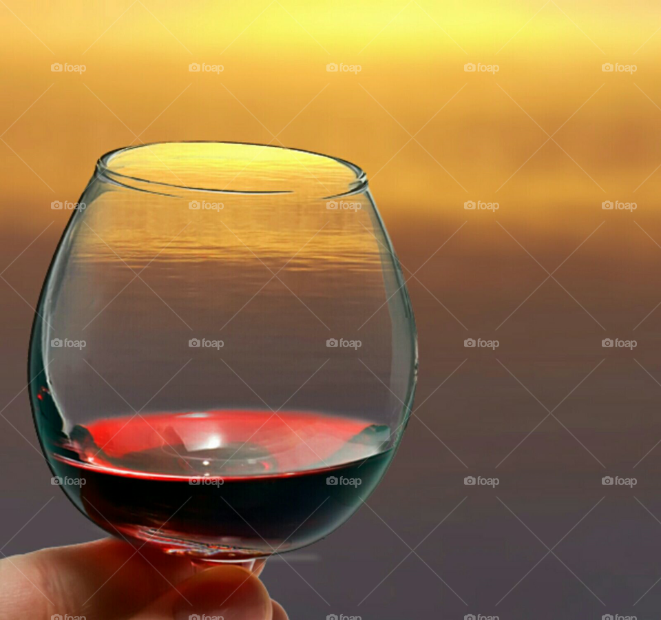 Vin i solnedgången