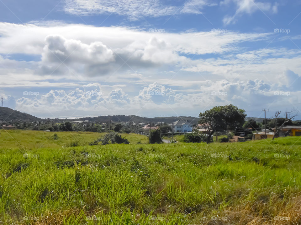 Cloud Formation above Grassland