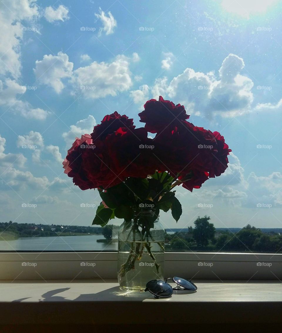 house bouquet  roses