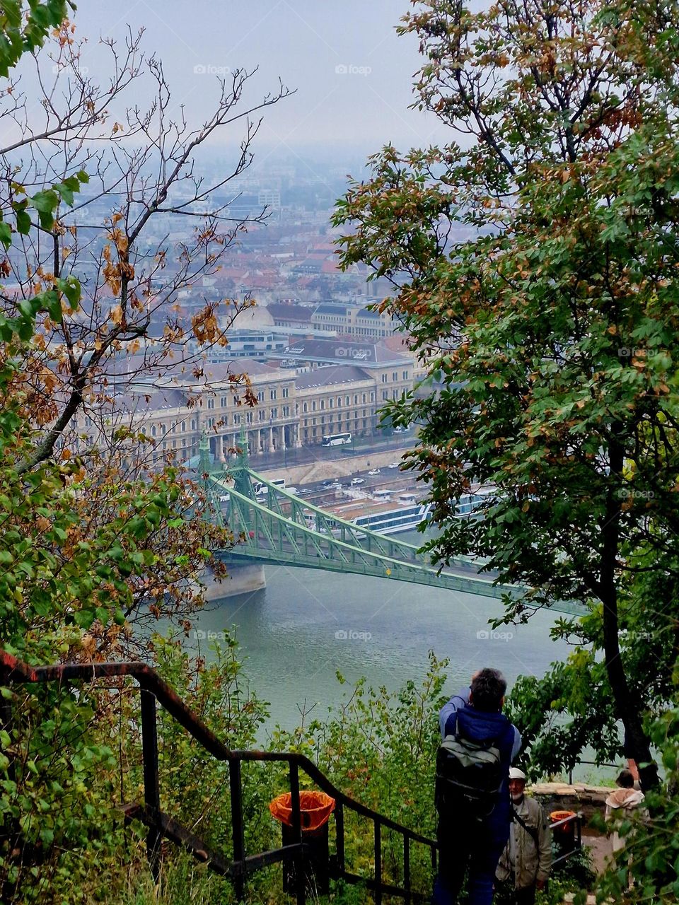 point of view towards the city of Budapest