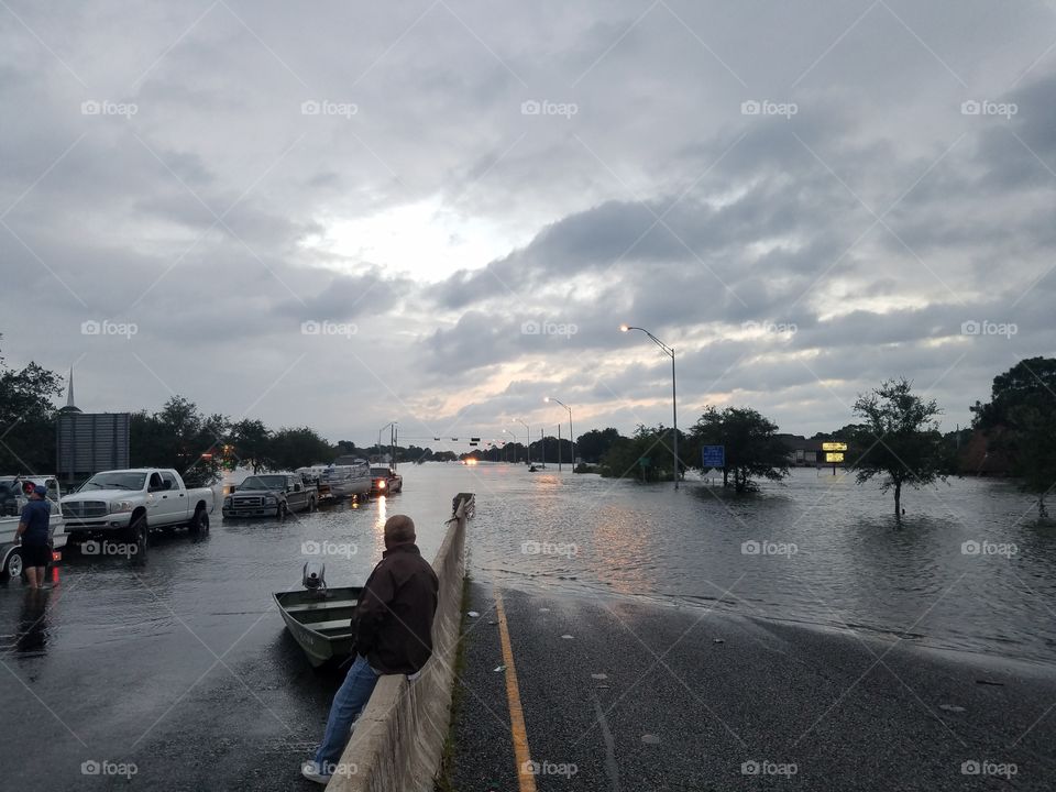 a quick picture from hurricane Harvey, while I went from town to town doing search and rescue.