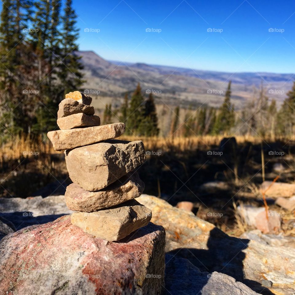 Stacked rocks. Balance. 