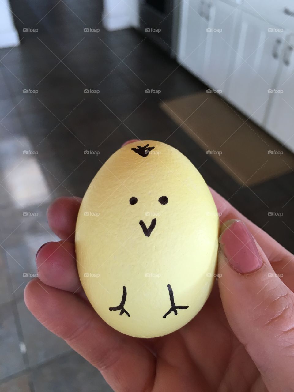 Little chick Easter egg.
