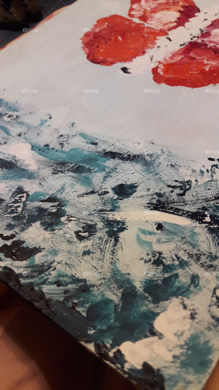 Ocean creative acrylic painting