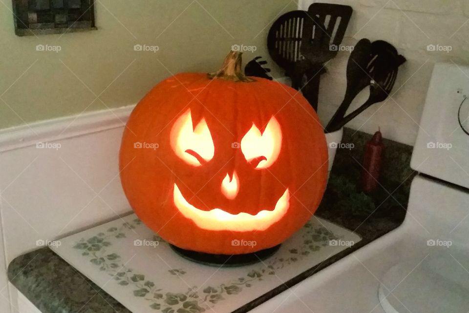 Fiery Jack O'Lantern