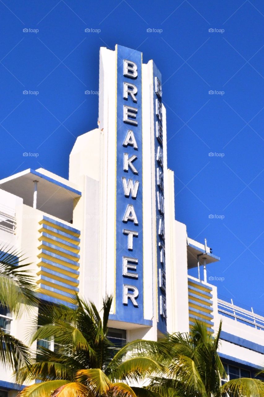 Art Deco hotel on South Beach, Miami Beach , Florida