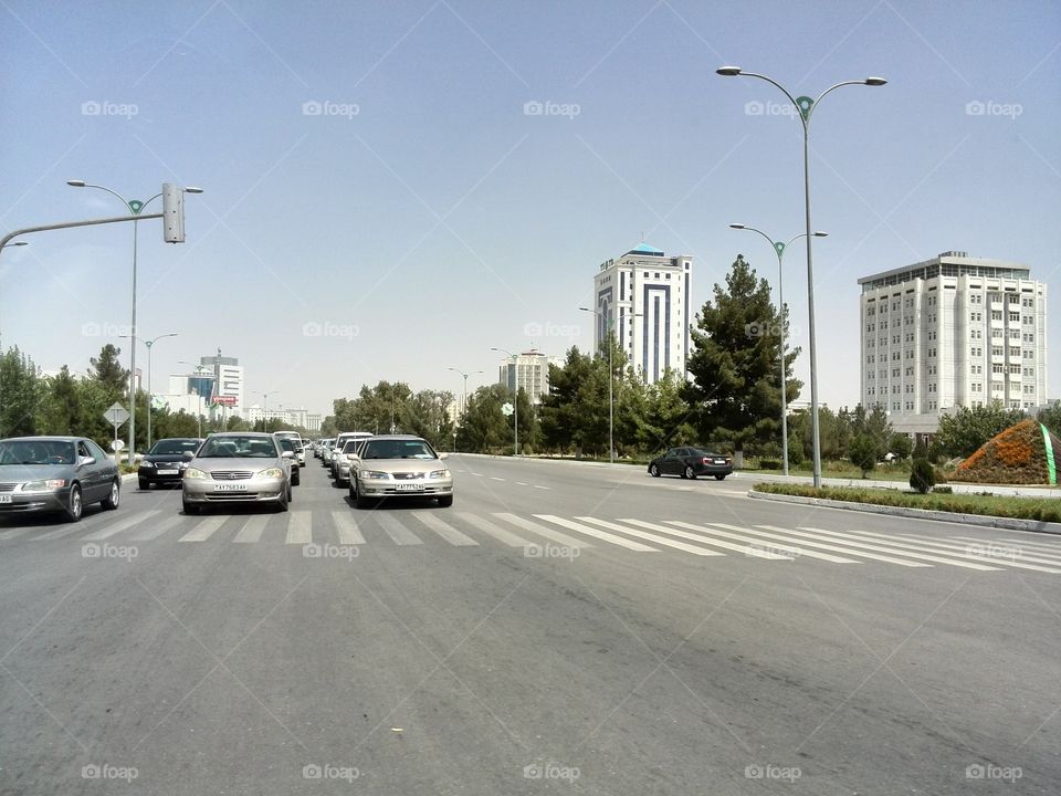 A street in Ashgabat