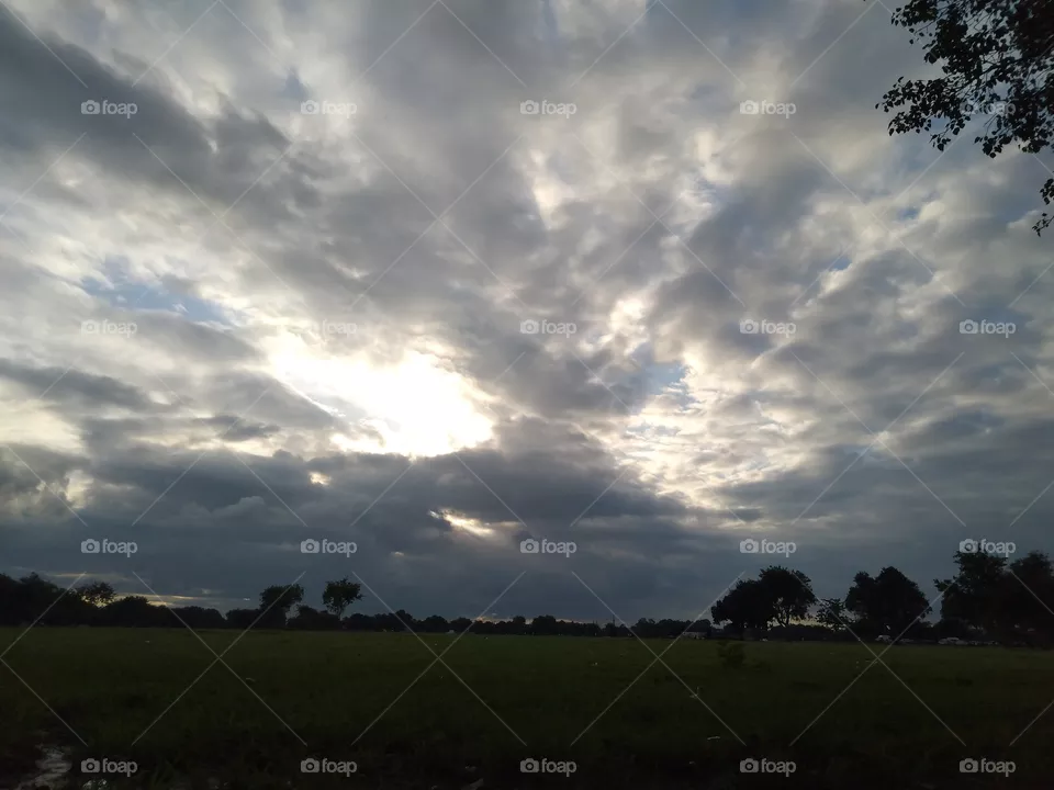 thunder clouds