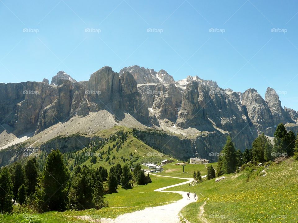 A perfect day with great weather in Italian, Dolomita 