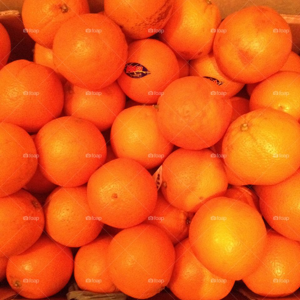 a lot of orange fruits