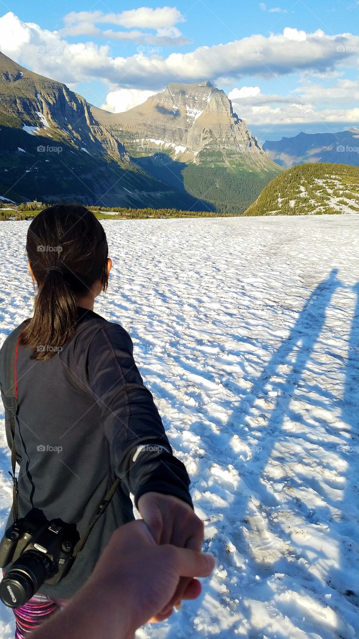 Coming down the mountain for dinner. 