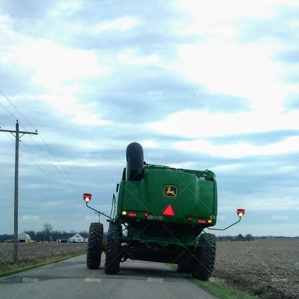 Big green tractor