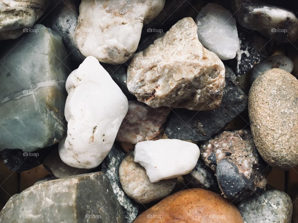 A bunch of beautiful rocks. Zen. Stones. Marble