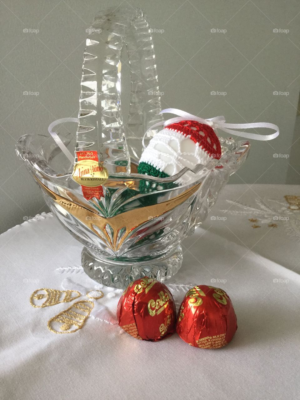 Crystal basket from Germany 