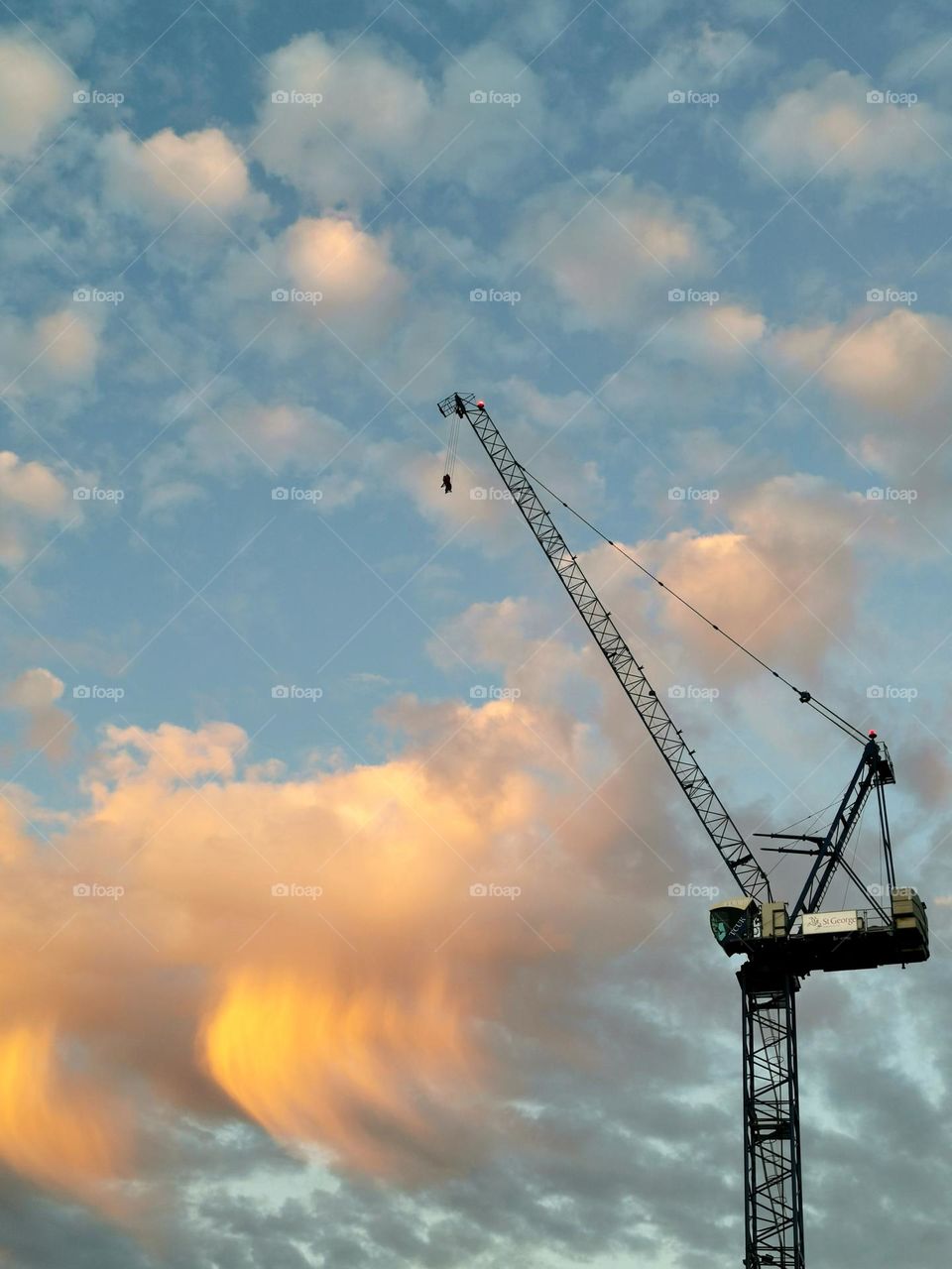 Beautiful clouds. Unusual clouds. Amazing sky.