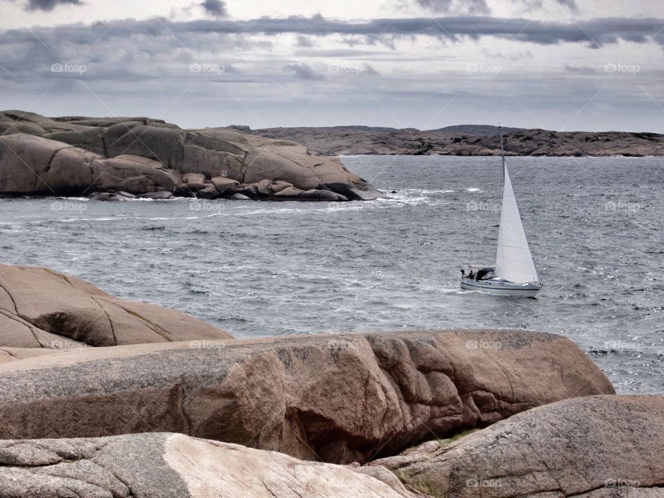 Sailing in Sweden. Sailing in Sweden