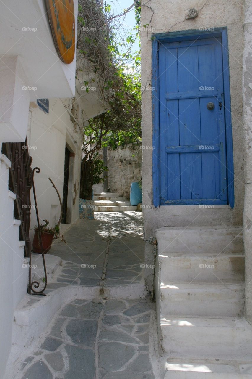 Narrow streets on Naxos