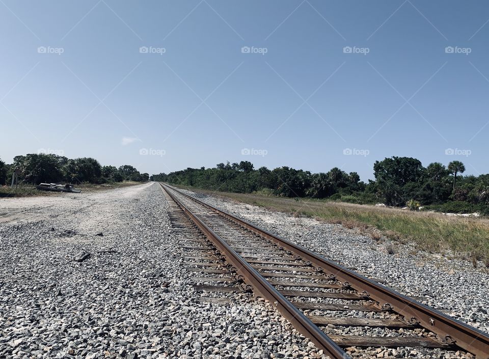 Railroad track 