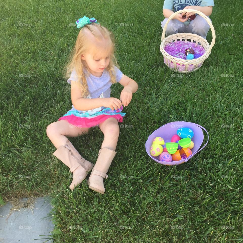 Opening Easter eggs
