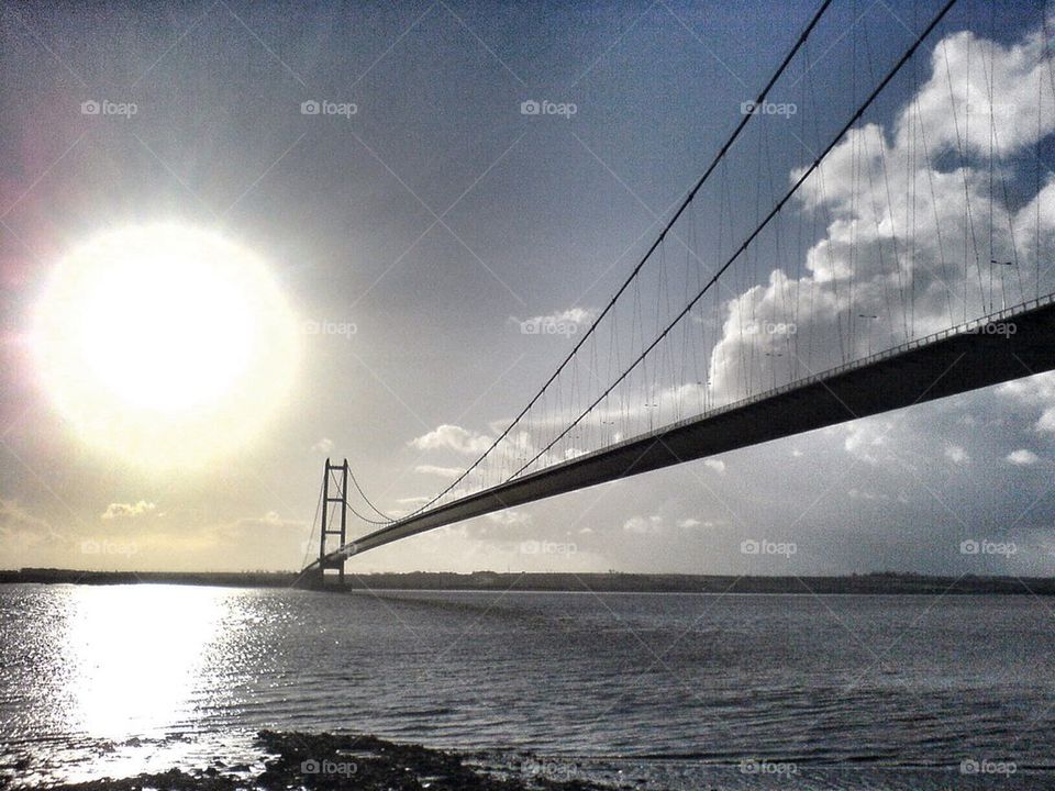 Humber bridge sunset