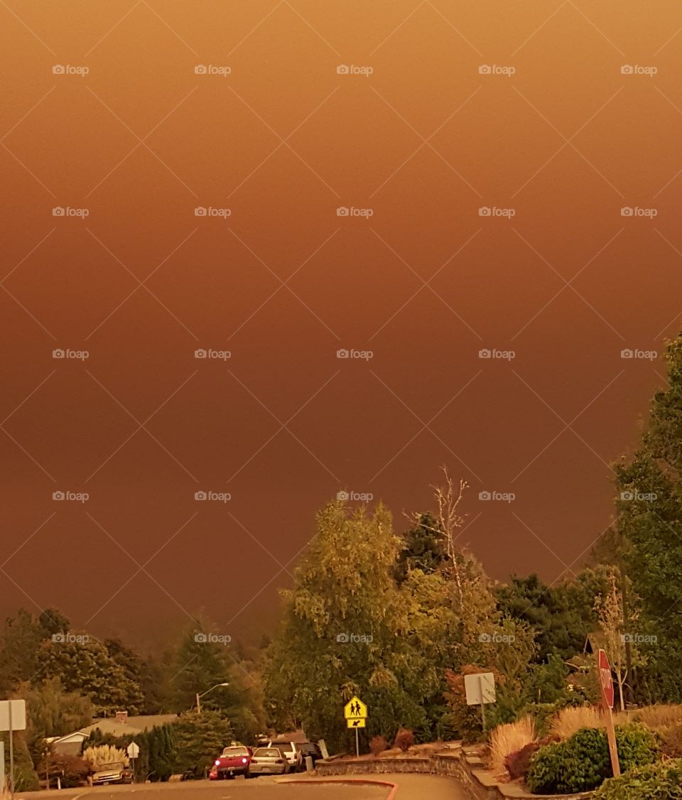 Smoke Clouds Advancing