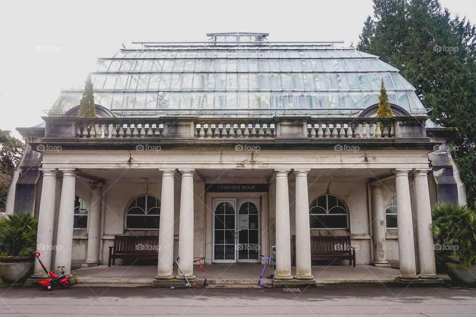 Cuningham House Conservatory at Christchurch Botanic Gardens, New Zealand 