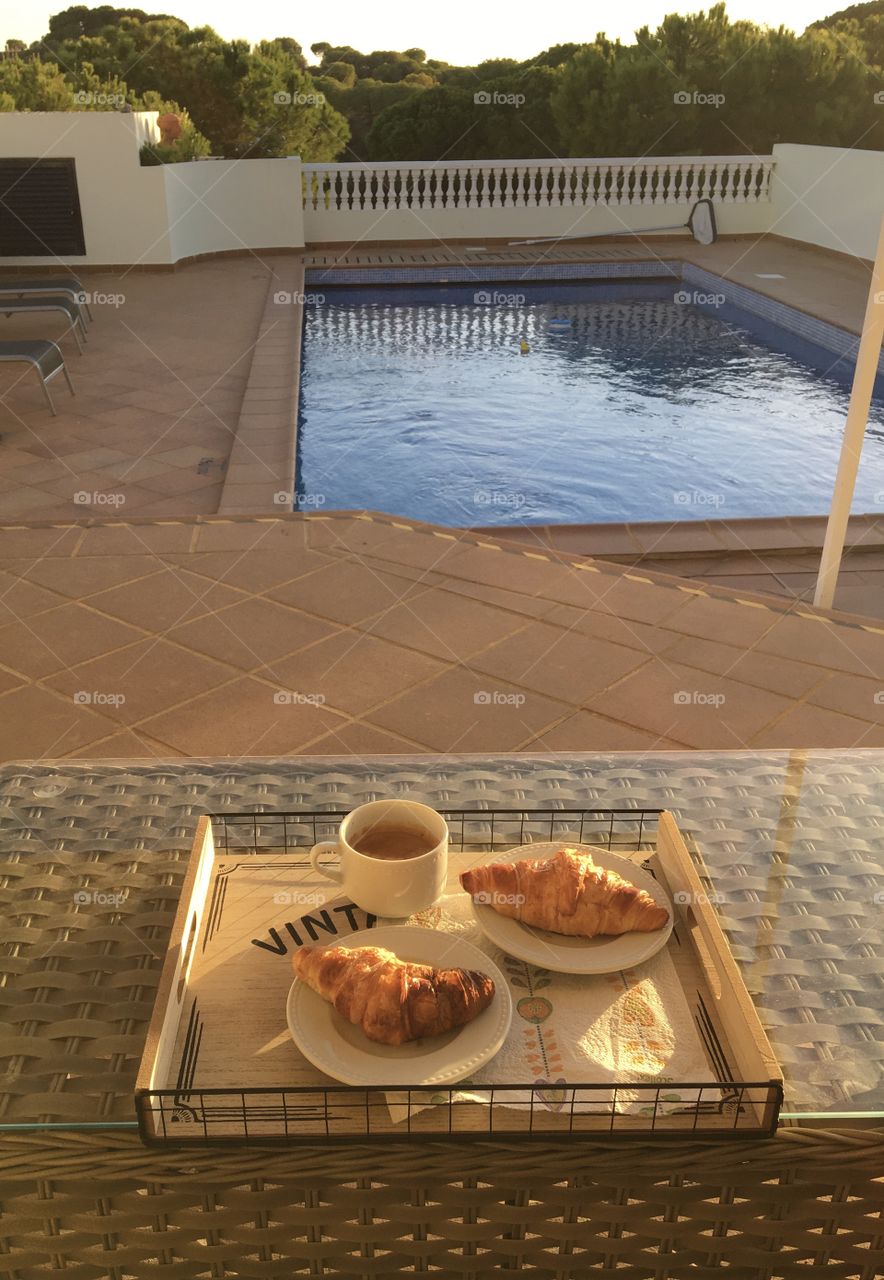 Breakfast on terrace