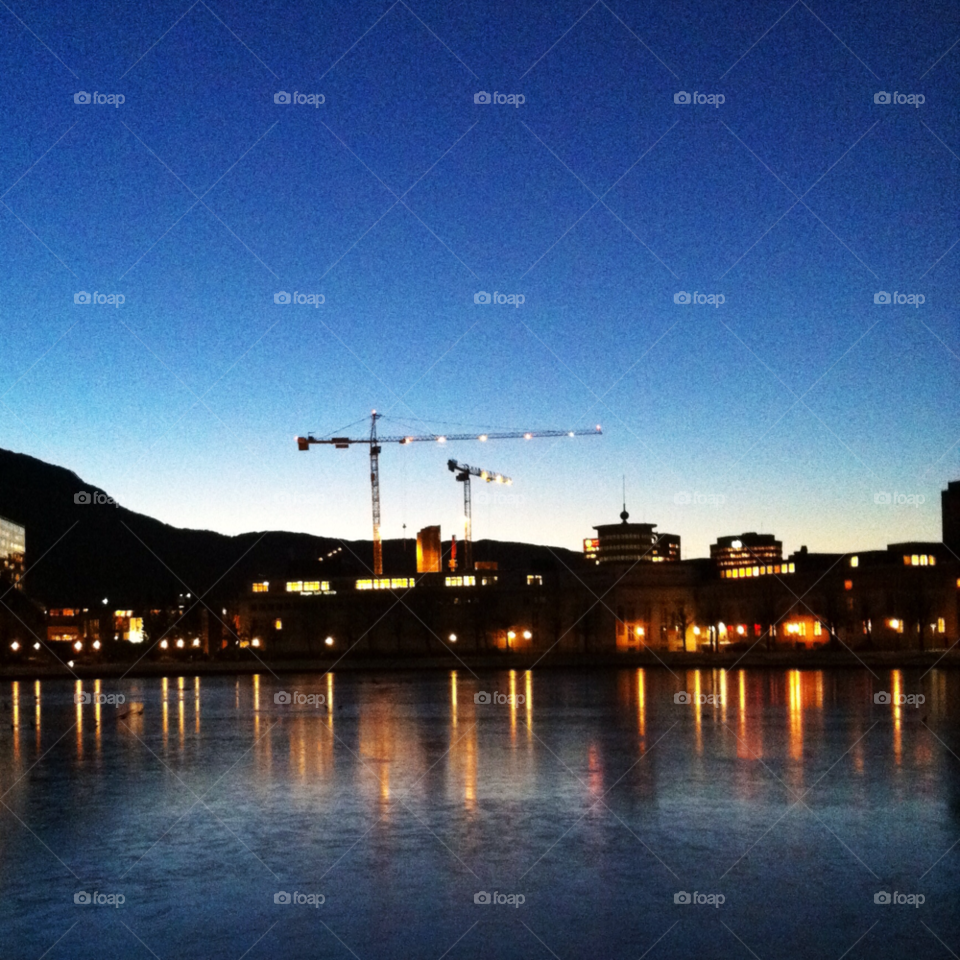 norway sky blue morning by greirik