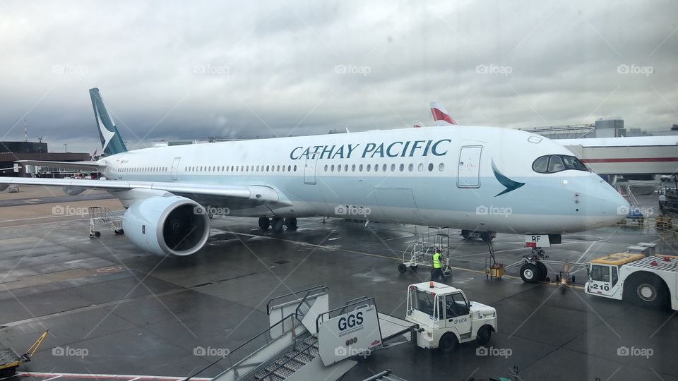 Cathay Pacific A350 London Gatwick 