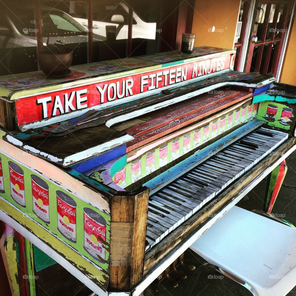 Outdoor piano in Auburn, Alabama