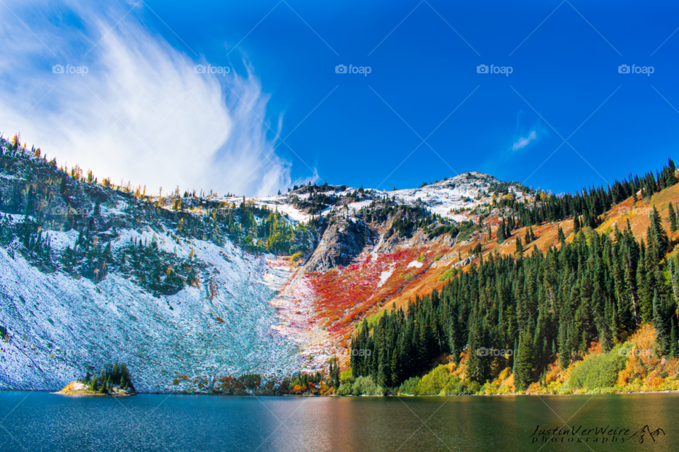 A beautiful landscape in the North Cascades National Park showing spring breaking through!
