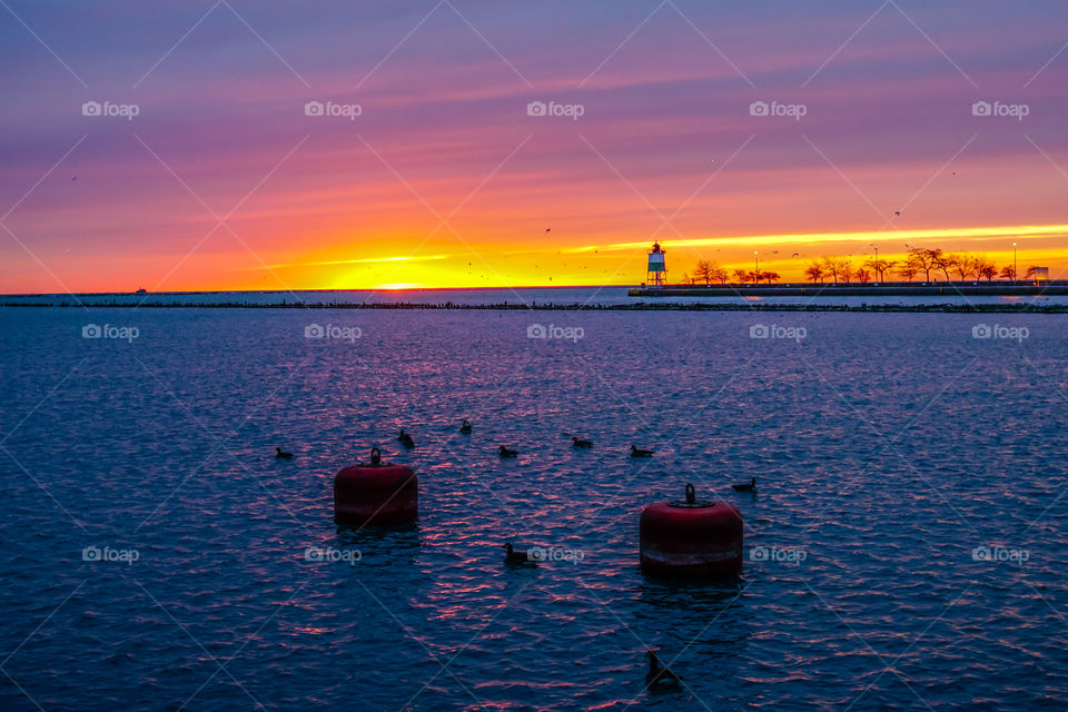 Lake Michigan sunrise 