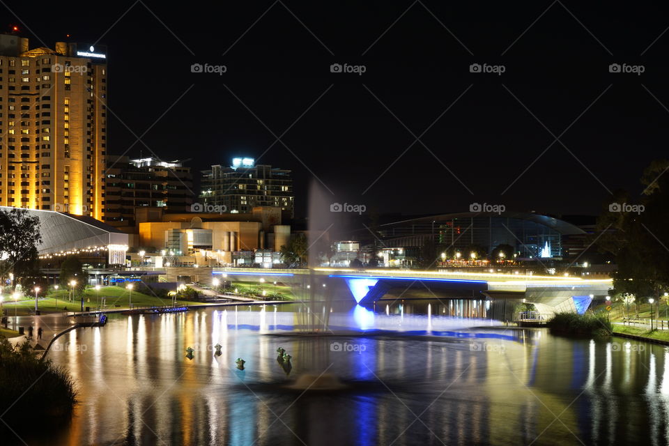 Adelaide, Torrens by night