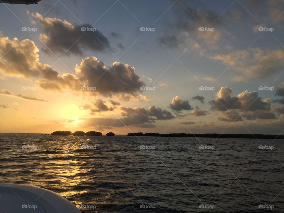 Toilet Seat Cut at Sunset, Islamorada, Florida 
