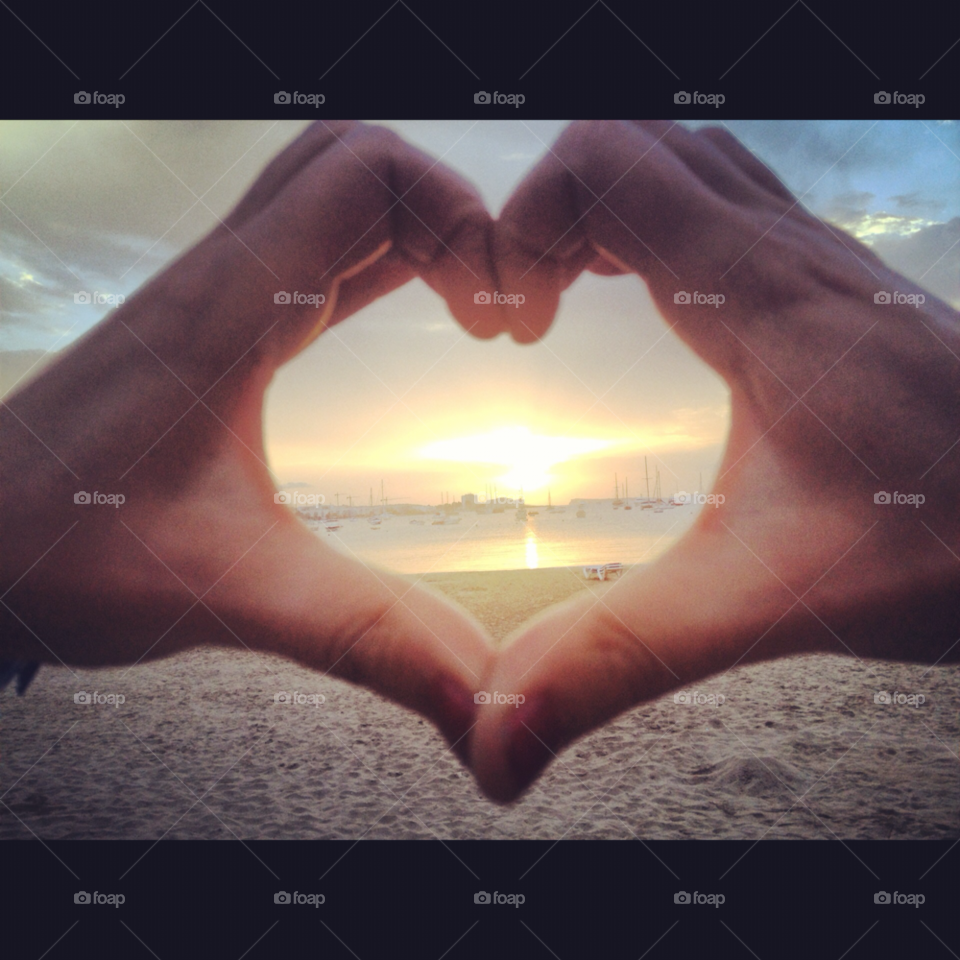 beach sunset hands love by deanna93