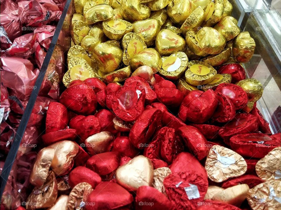 Heart chocolates