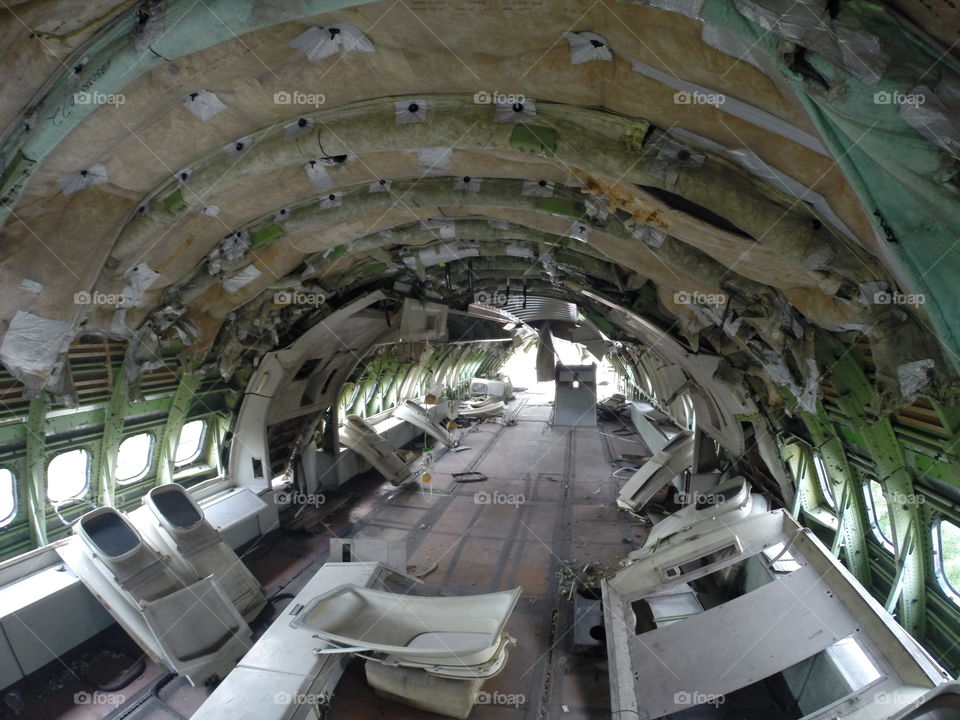 New Boeing. Abandoned plane in Bangkok 