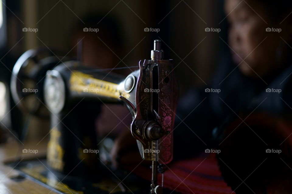 Old Vietnamese Sewing Machine