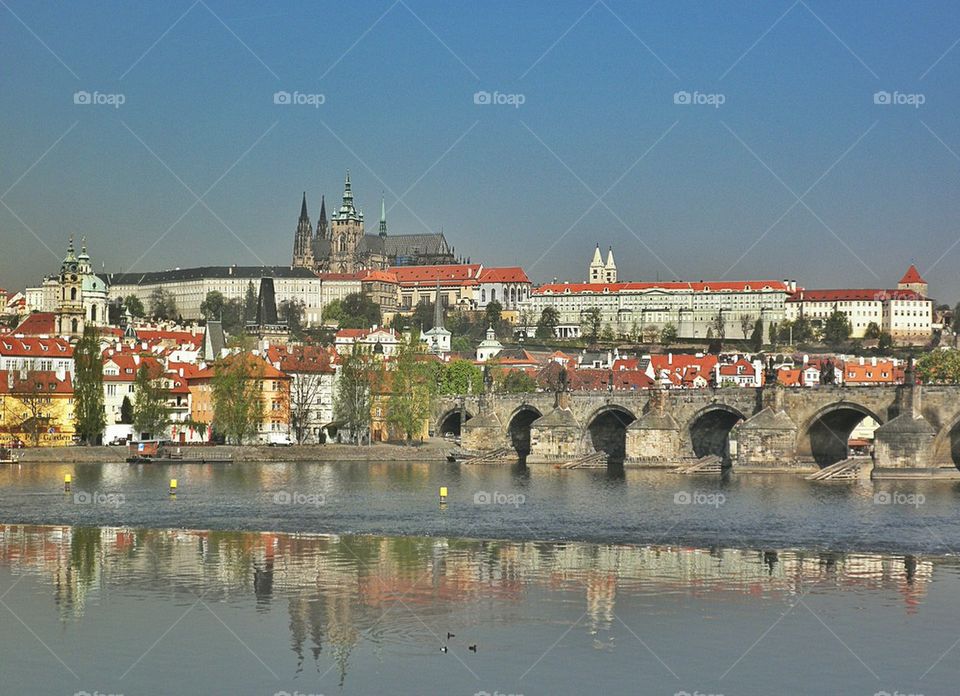 View from the bank of the Vltava