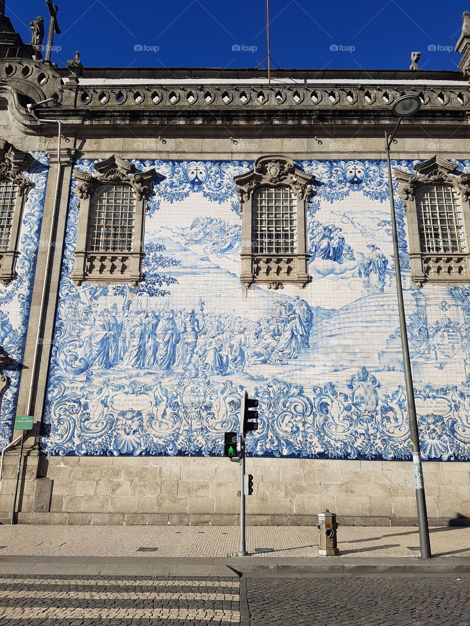 Blue tiles in Porto, Portugal