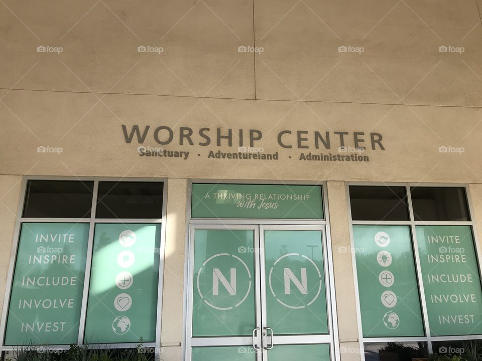 The main sanctuary of a church. The moment you walk in through the doors, you are given an all out warm greeting.