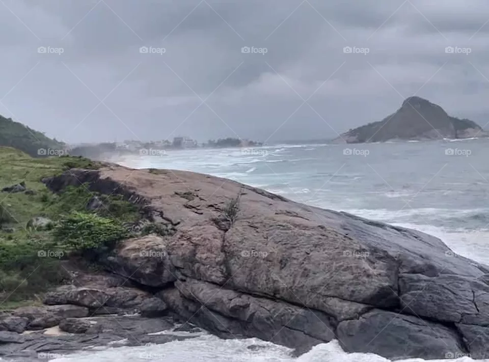 Mountain and sea at Rio de Janeiro