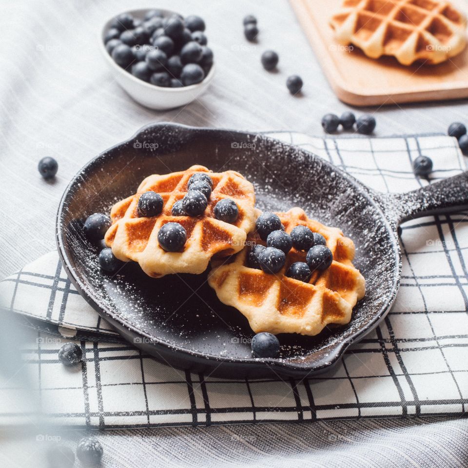 Blueberry Waffles