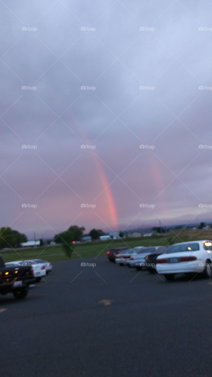 double rainbow. beautiful.