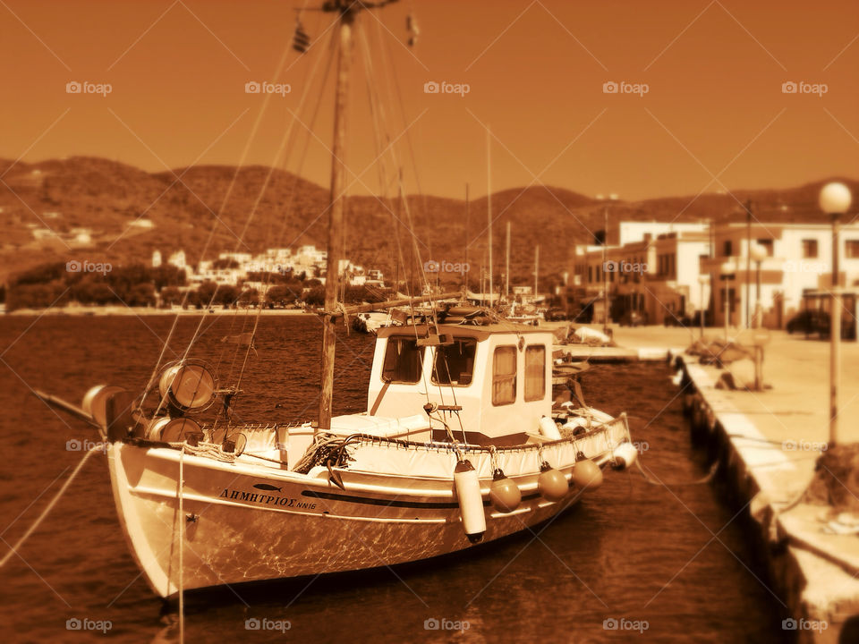 Fishigboat in amorgos